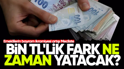 Emeklilerin bayram ikramiyesi artışı Mecliste: Bin TL'lik fark ne zaman yatacak?