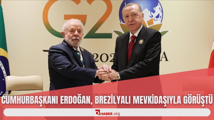 CUMHURBAŞKANI ERDOĞAN, BREZİLYALI MEVKİDAŞIYLA GÖRÜŞTÜ