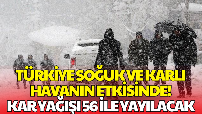 Meteoroloji Uyardı: Kar Yağışı Çarşamba Günü 56 İle Yayılacak